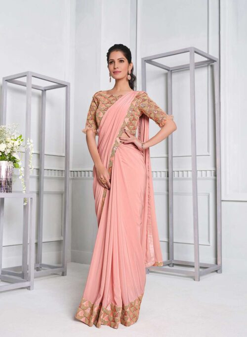 Party Wear Sarees With Latest Designer Blouse