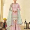 buy Pakistani Sharara Plazo Suit in Foux Georgette Online in Canada USA UK Australia New Zealand France Mauritius.