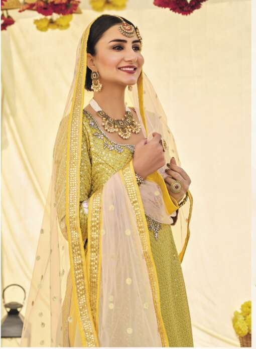 buy Pakistani Sharara Plazo Suit in Foux Georgette Online in Canada USA UK Australia New Zealand France Mauritius.