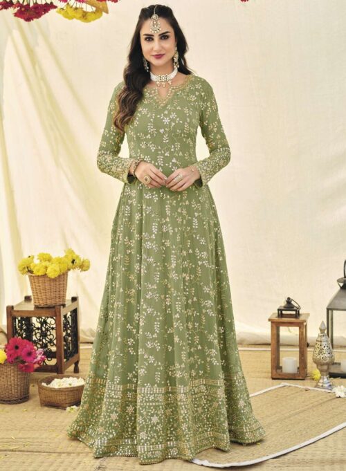 Buy Floor Touch Anarkali Gown Online in Canada USA UK France Australia New Zealand France Mauritius