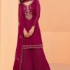 Pakistani Plazzo Suit in Georgette Online in Canada USA UK Australia New Zealand France Mauritius