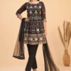 Pakistani Embroidered Suit in Georgette Online in Canada USA UK Australia New Zealand France Mauritius.