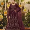 Pakistani Anarkali Dress Floor Touch Heavy Embroidered Online in Canada USA UK Australia New Zealand France Mauritius.