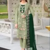 Pakistani Suit Embroidered Offwhite Dress Online in Canada USA UK Australia New Zealand France Mauritius