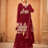 Pakistani Sharara Embroidered Partywear Dress online