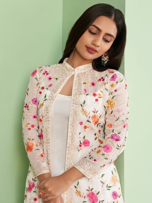 Pakistani Style Jacket Suits Eid Collection in USA UK Canada UAE
