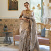 Kalki Koechlin Indian Zari Tissue Sarees online in USA Canada