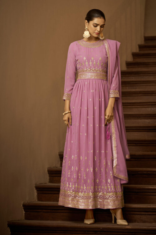 Stylish Pink Anarkali Suit Online