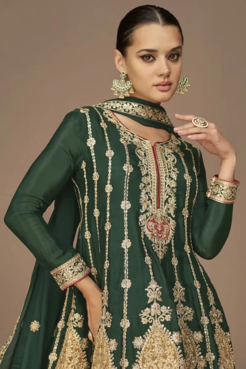Pakistani Green fancy Suits in Canada
