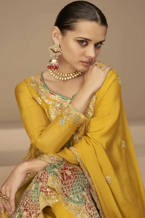 Pakistani Yellow fancy Suits in Usa