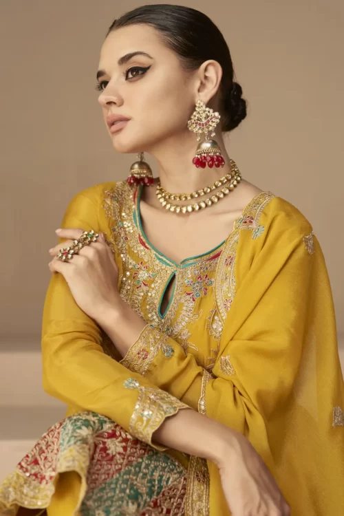 Pakistani Yellow fancy Suits in UAE