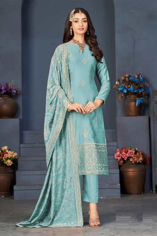 Pakistani Embroidered Suit online in USA