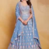 Partywear Georgette Anarkali Gown online in USA UK Canada India