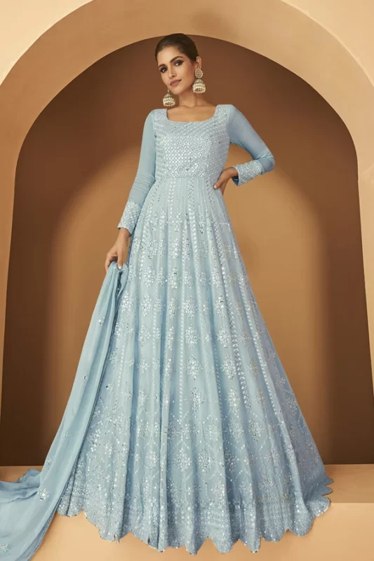 Shop Best Online Banarasi Anarkali Suits - House of Surya