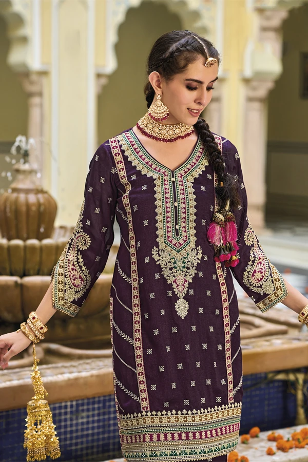 Peach Overall Zari Embroidered Designer Pakistani Palazzo Suit | Dress  collection, Pakistani wedding dresses, Dress